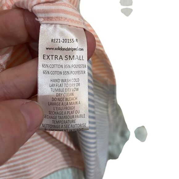 Solid & Striped Oxford tunic mixed stripe XS - Picture 6 of 9